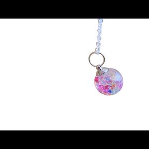Spunky Bubble Filled Clear Ball Pendant